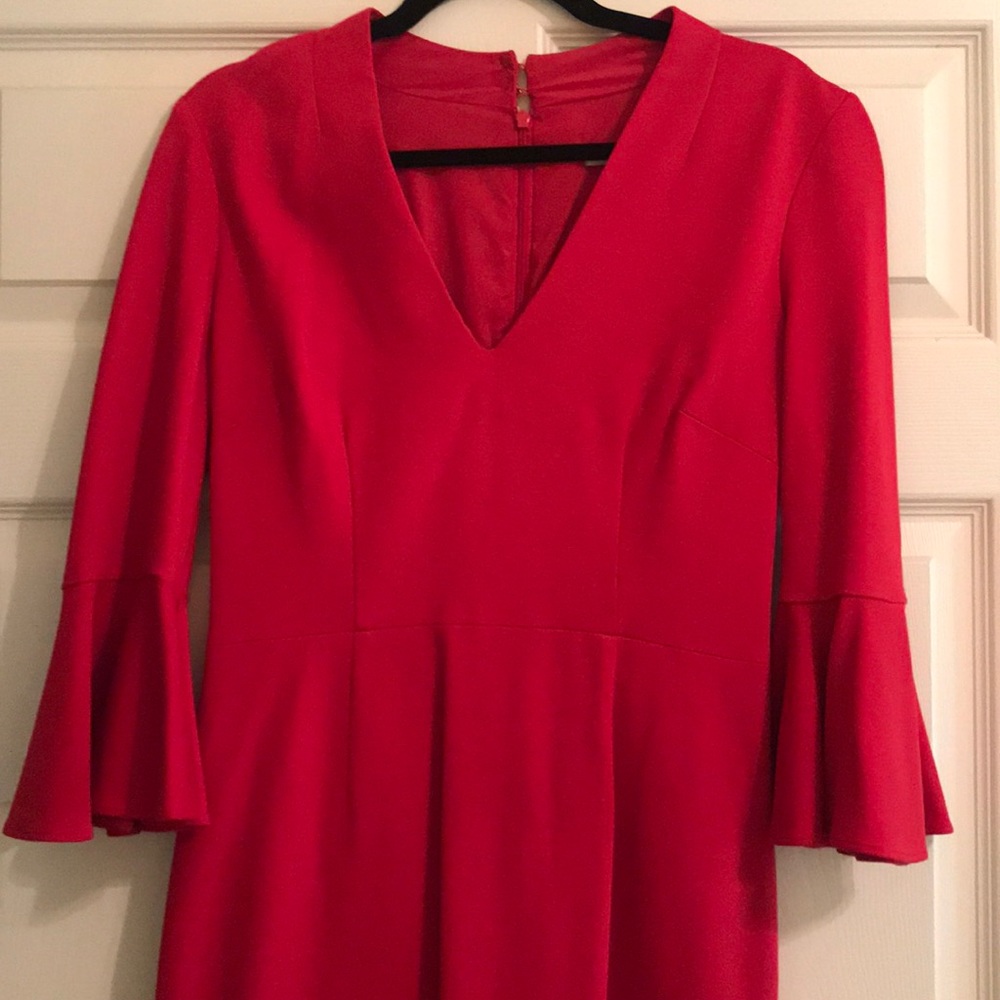 Trina Turk Lane Bell Sleeve Red Dress- Size 6